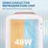 Simple Deluxe 4L/6 Can Mini Fridge - Portable Cooler & Warmer - Freon-Free Refrigerator for Skincare