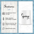 Home Acre Designs Sponge Holder for Kitchen Sink, Rustic Farmhouse Decor, White Ceramic