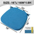 1 Pack 16" (1 SINOSSO Memory Foam Chair Cushions for Dining Chair, Friendly Woven Fabric U-Shape Comfortable Kitchen