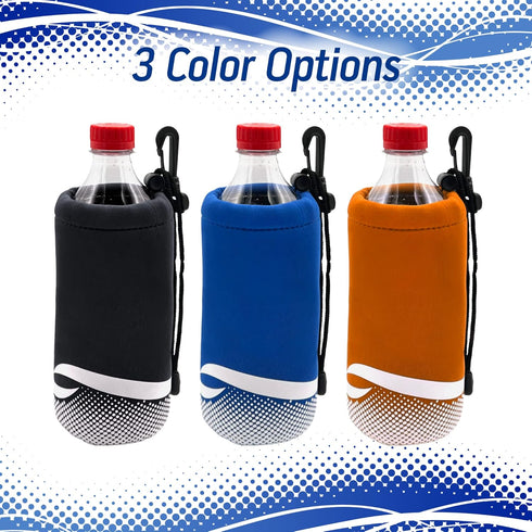 16-20oz Proactive Sports Neoprene Bottle Holder with Drawstring and Bag Clip for Bottles