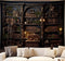 Medieval Bookshelf Tapestry Vintage Bookcase Library Backdrop Old Books Dark Academia Large