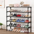 SAN HE Long Shoe Rack-Shoe Organizer 5 Tier Shoe Rack for Closet