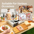 6 Packs Handles,15.8x7.7 Inch Acacia Wood Cutting Board with Wooden Kitchen Cutting Board Bulk, Serving Board