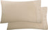 Elegant Comfort Luxury Ultra-Soft Pillowcase Set, 2-Piece, King Size, 1500 Premium Microfiber, Cream