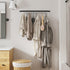 Wallniture Casto 30" Gourmet Kitchen Rail with 15 S Hooks for Hanging Utensils and Cookware, Frosty Black