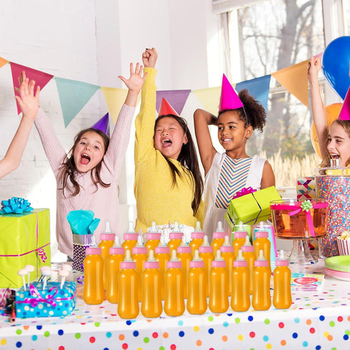 Norme Baby Shower Bottles - 9.5 oz Plastic Baby Bottles, 24 Pcs Bulk for Baby Shower Decorations Gender Reveal Gifts