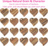 Heart Shaped Charcuterie Board, Unique Wooden Cutting Board for Meat and Cheese Platter, Acacia Wood