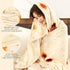 60in LetsFunny Burrito Tortilla Throw Blanket, Double Sided Burrito Taco Tortilla Wrap Blankets, Giant Funny Realistic