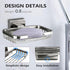 SEIDO 304 4.8" 3.2" Soap Dish for Shower Wall, Stainless Steel Bar Soap Holder for Bathroom & Kitchen, Brushed Nickel
