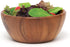 Lipper International Acacia Round Flair Serving Bowl, Small, 6" Diameter x 2.5" Height