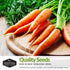 Pack 6 58, Carrot Seeds Variety for Planting Variety Carrot Seed Collection with Little Finger, Danvers, Scarlet