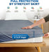 Premium 100% Waterproof Cal King Mattress Protector, Breathable Cooling 3D Air Fabric Cover, Hypoallergenic, 8-21''