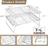 2-Tier 14 inch Sprouts Growing Rack Shelf, Metal Foldable Plant Stand for Sprouting Tray Indoor, Seed Starting Tray