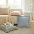 26 26 Inches, Set 2, KKJIAF Ruffle Gingham Pillow Covers x Cotton Plaid Throw Pillow Shams of Linen Feel Ruffled Plaid