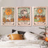 Accnicc 3 Pack Tarot Tapestry - Sun Moon and Star Wall Hanging, Vintage Aesthetic for Room (Brown, 15'' × 20'')