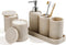 Bathroom Accessories Set, 6-Piece Bathroom Accessory Set, Toothbrush Holders Set, Soap Dispenser,