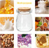 Brajttt 3.4 oz Lids,48 Small Glass Jar with Cork pcs Mini Glass Bottles,Spell Jars with Twine and Labels,Pudding Yogurt