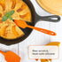 Chef Series 3 Piece Silicone Spatula Set - 600°F Heat Resistant Kitchen Scrapers for Cooking, Orange