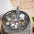 13" MAONAME Round Decorative Tray, Plastic Tray with Handles, Coffee Table Trays, Serving Trays for Ottoman, Bathroom