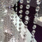 KIPETTO 33ft Acrylic Crystal Beads Garland 14mm Chandelier Gem Beads Chain Hanging Crystals