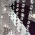 KIPETTO 33ft Acrylic Crystal Beads Garland 14mm Chandelier Gem Beads Chain Hanging Crystals
