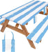 Wrakus Picnic Table Cover with Bench Covers Camping Essentials Waterproof Windproof Patio Outdoor