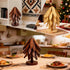 Buanson 5 1 Wooden Tree Trivets for Hot Dishes, Foldable Kitchen Wooden Trivet for Pan, Pot, Bowl, Teapot, Hot Pot