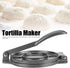 Tortilla Maker, Multifunctional Easy to Clean Non-Stick Heavy-Duty Cast Iron Kitchen Accessory, Gray for Home and