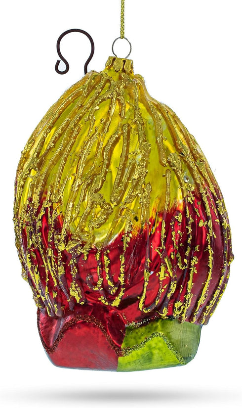 Nativity Scene Blown Glass Christmas Ornament