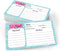 321Done Small 3x5 Recipe Cards (Set of 50) - Mason Jar Design, Thick Double-Sided Premium Card Stock, Made in USA