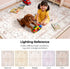 5x7 CAPALOCA Machine Washable Rugs Nursery Rug Cute Girl Non Slip Low Pile Water Repellent Soft Print Pattern