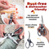 Kitchen Shears by Gidli - Heavy Duty Utility Stainless Steel Scissors with Bonus Seafood Scissors & Warranty