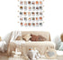 BIZYAC Hanging Photo Display Room Wall Decor - Sculptural Picture Frames Collage with 30 Clips