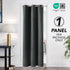 Deconovo 100% Blackout Curtains, Noise Reducing Thermal Insulated Drapes, Dark Grey, 42x63 Inch, 1 Panel