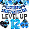 28 PCS Video Game Level UP Birthday Decorations, Gamer Party Supplies for Twelve-Year-Old Birthday Party