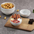 White Porcelain Small Bowls - 4.3 inch Honeycomb Grids for Ice Cream, Yogurt, Dessert, Fruits, 8 Ounce Bowl Set