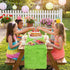 yuboo Spring Green Table Runner 48 inch, Fluffy Faux Fur Dresser Cover