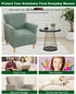 1 Sofa,29 CRFATOP Stretch Piece Chair Covers with Arms Jacquard Accent Chair Cover Armchair Flower Soft Banquet