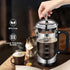 34 Ounce French Press Coffee Maker, Chromium Stainless Steel with 4-Level Filter System, Borosilicate Glass