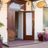 Buryeah 2 Pcs 36 x 78 Inches White Sheer Sidelight Curtain, French Door Sheer Curtains for Entry Door Foyer