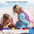 SAMMIMIS Cozy (2-5 Hooded Towels for Kids - Ultra-Soft Turkish Cotton Poncho, Lightweight Wearable Towel - Beach Poncho