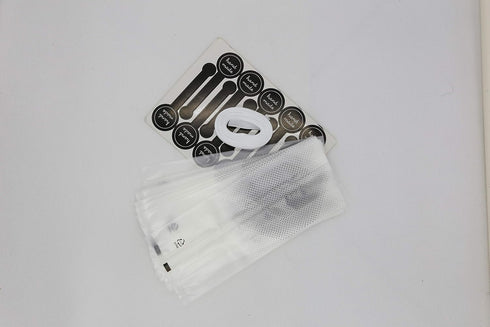 SAILING-GO 100 pcs. Translucent Plastic Bags for Cookie, Cake, Chocolate, Snack Wrapping with Stickers