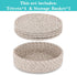 Trivets for Hot Dishes, Pots and Pans, Heat Resistant Mat with Storage Basket, Pot Holders for Kitchen, Farmhouse Decor