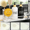 Moforoco Kitchen Dish Soap Dispenser Set, 16OZ Glass Bottle, Hand and Dish