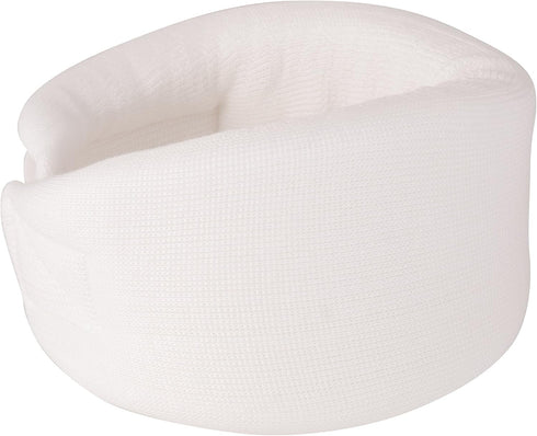 DMI Soft Foam Cervical Collar, Adjustable, Comfortable, Hand Washable, Medium, White