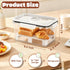 peatend Countertop Bread Box for Kitchen | Airtight Bread Storage Container with New Upgrade Time Recording Lid Bread