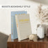 Set 2 Premium Linen Decorative Book Box of - Letter Gold Foil Embossed with Hidden Storage | Coffee Table, Bookshelf