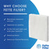Fette Filter - Filter T Humidifier Wicking Filters for Honeywell HFT600T HFT600PDQ, Includes 2 Filters