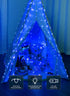 300 9.8ft 9.8ft 8 1 Pack Brightown LED Blue Fairy Curtain Lights, x String Lights, USB Plug in Lighting Modes Christmas