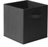 Casafield Set of 6 Collapsible Fabric Cube Storage Bins, Black - 11" Foldable Cloth Baskets